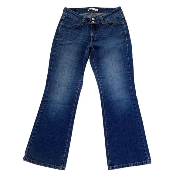 Levi's Denim - Levis 528 Curvy Bootcut Jeans Womens 30x29 Medium Wash Mid Rise Double Button